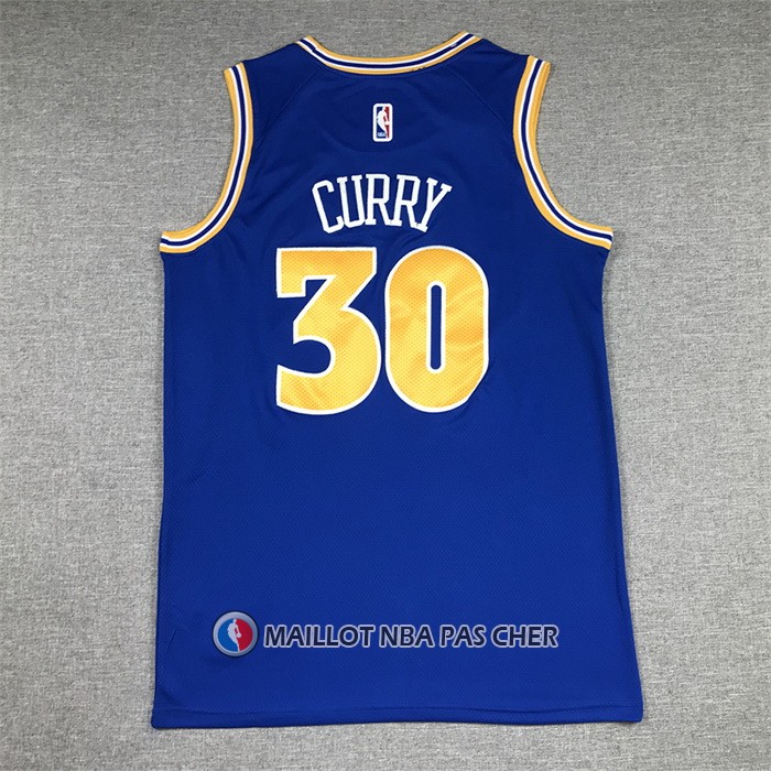 Maillot Golden State Warriors Stephen Curry NO 30 Classic 2022-23 Bleu